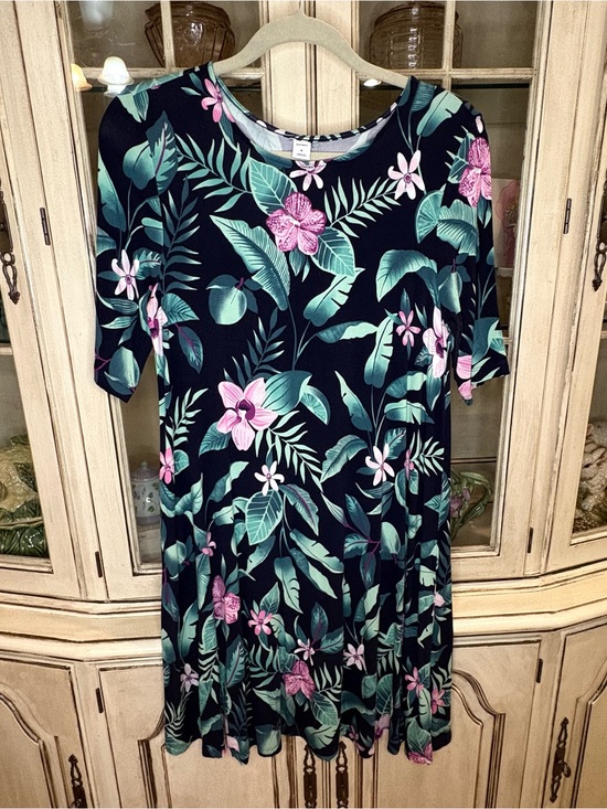 Old Navy Dresses & Skirts - Old Navy Midi Dress with Pink Floral Print